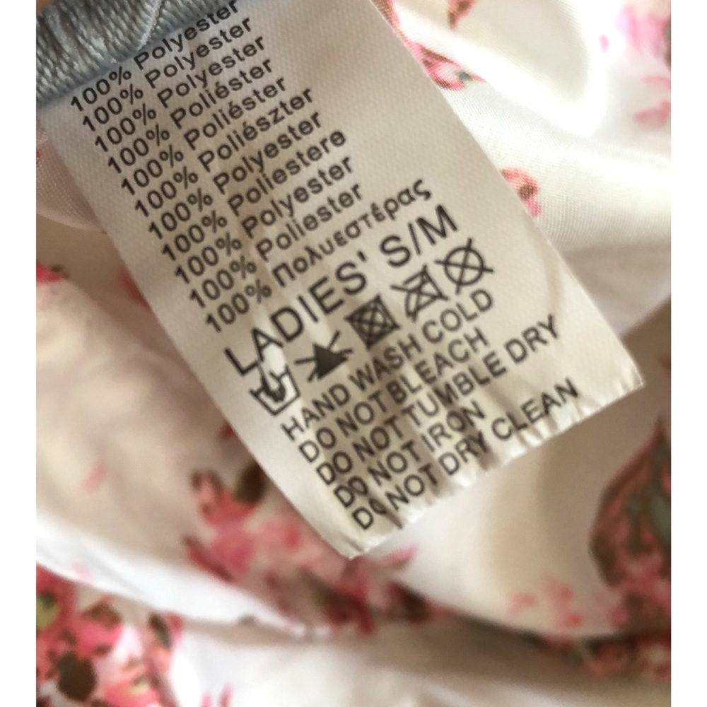 White with Floral Print Robe - Picture 7 of 7